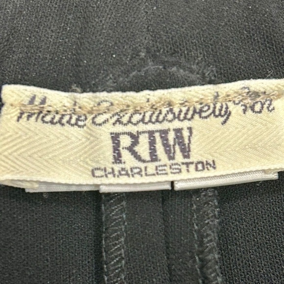 RTW Charleston Black Tapered Pants | Size M | 71% Triacetate - Picture 2 of 4